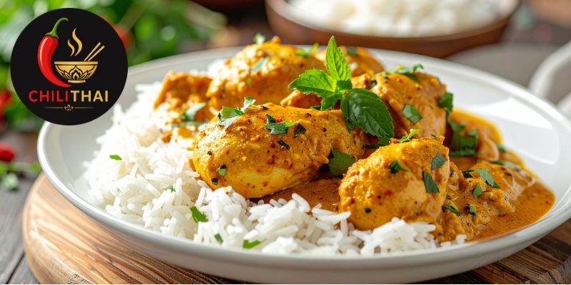 Grön curry med kyckling