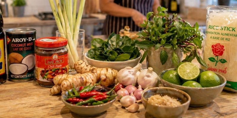 Vanliga ingredienser i thailändsk mat